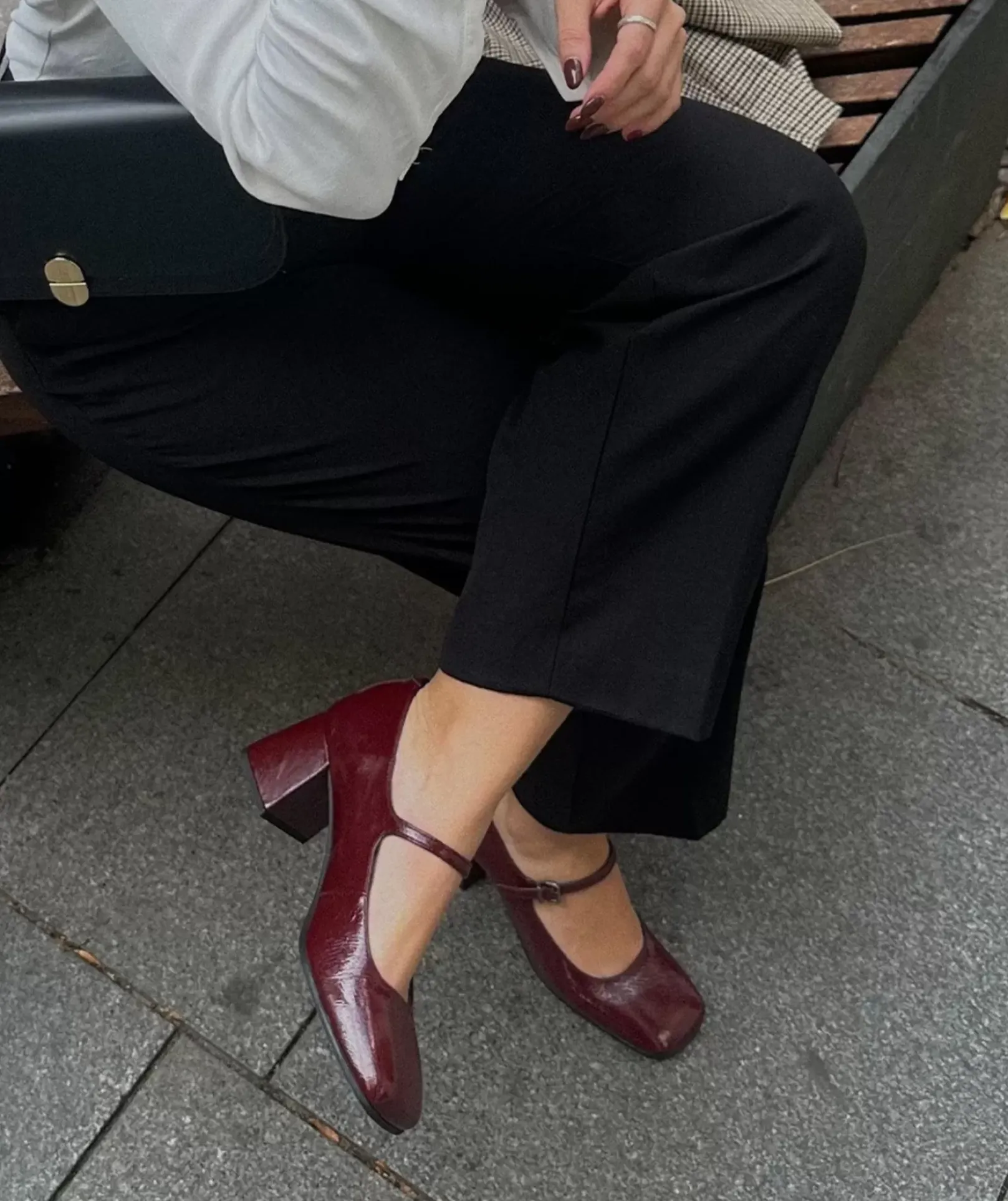 Chaussure Pedro Miralles Chaussures A Talons Hauts En Cuir Verni De Couleur Vin Reflex Wine