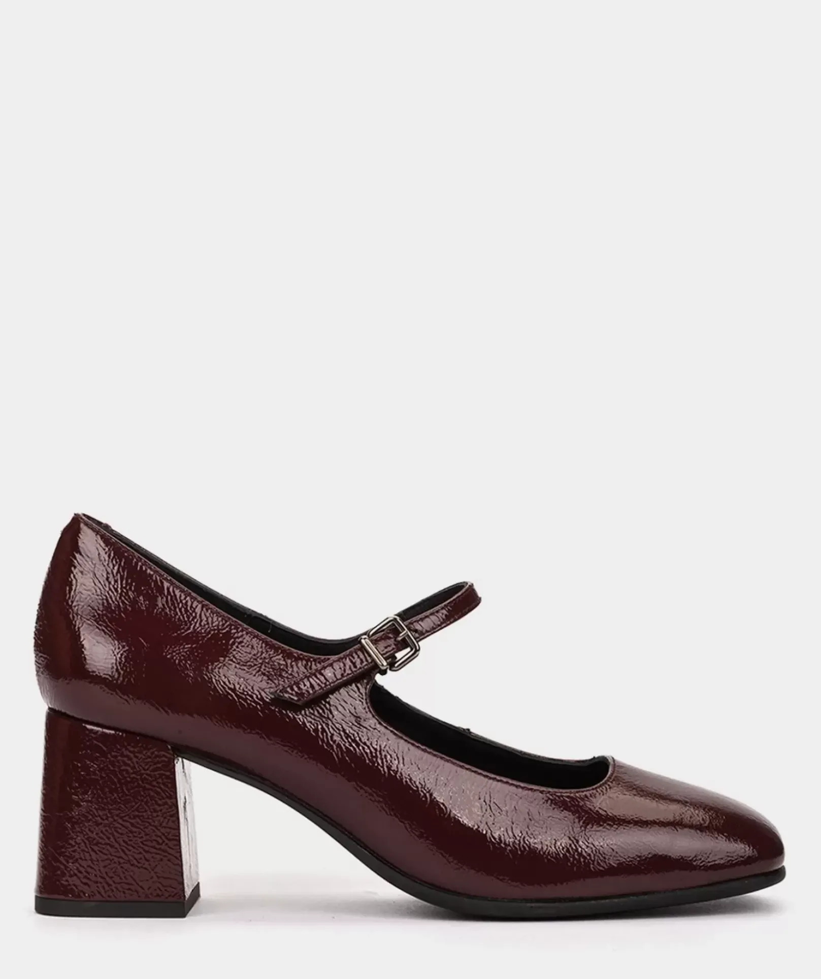 Chaussure Pedro Miralles Chaussures A Talons Hauts En Cuir Verni De Couleur Vin Reflex Wine