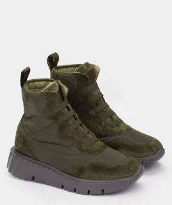 Chaussure Pedro Miralles Chaussures De Sport En Daim Et Tissu Vertes Meme Kaki