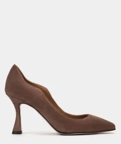 Chaussure Pedro Miralles Chaussures En Daim De Couleur Nude Avec Un Bout Pointu Et Des Talons Fins Amalfi Acero