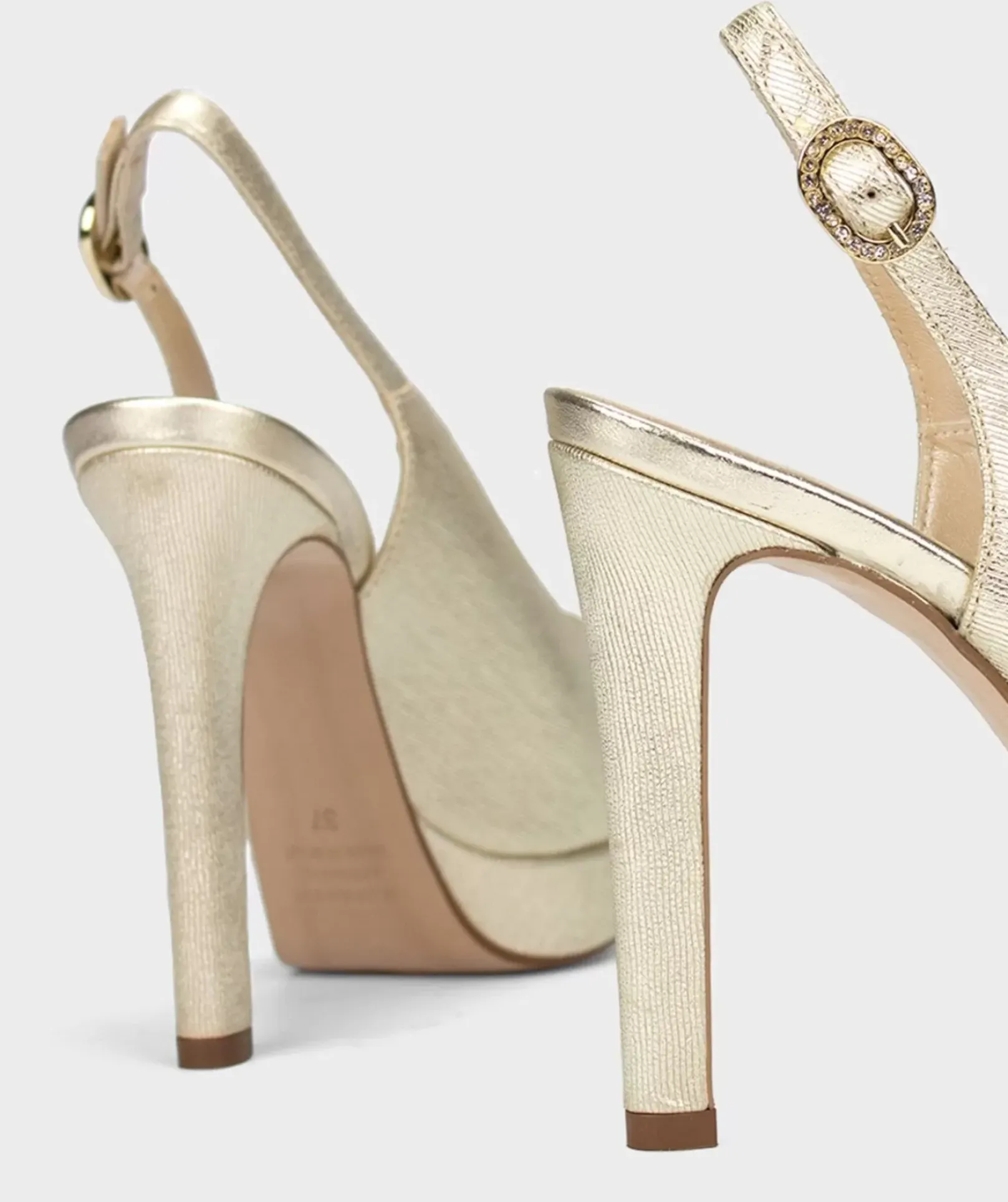 Chaussure Pedro Miralles Escarpins En Cuir Plisado Metal Carrara