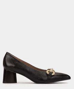 Chaussure Pedro Miralles Escarpins En Cuir Noir A Talons Pointus Nucleo Negro