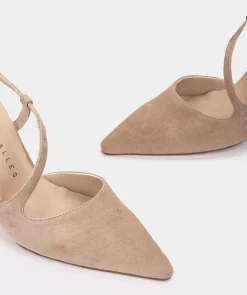 Chaussure Pedro Miralles Escarpins En Daim A Bout Pointu Amalfi Sabbia