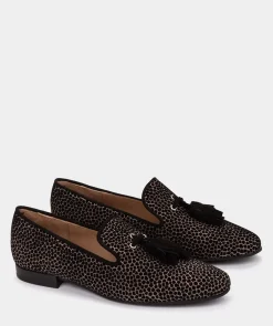 Chaussure Pedro Miralles Mocassins En Cuir Avec Imprime Animalier. Girafina Arena