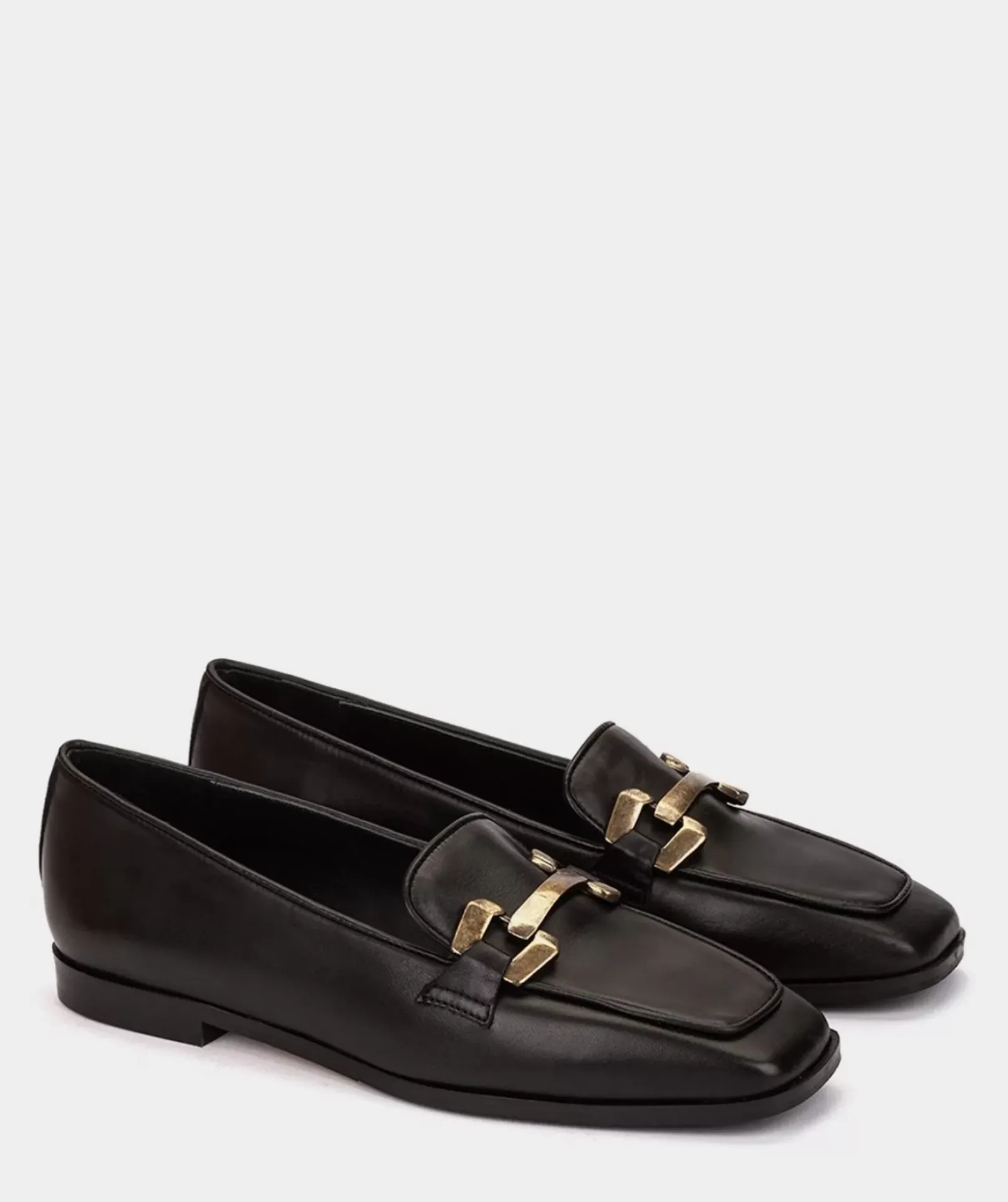 Chaussure Pedro Miralles Mocassins En Cuir Noir Seta Negro