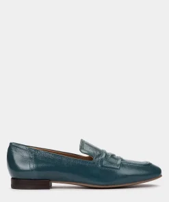 Chaussure Pedro Miralles Mocassins En Cuir Verni Bleu Reflex Petroleo