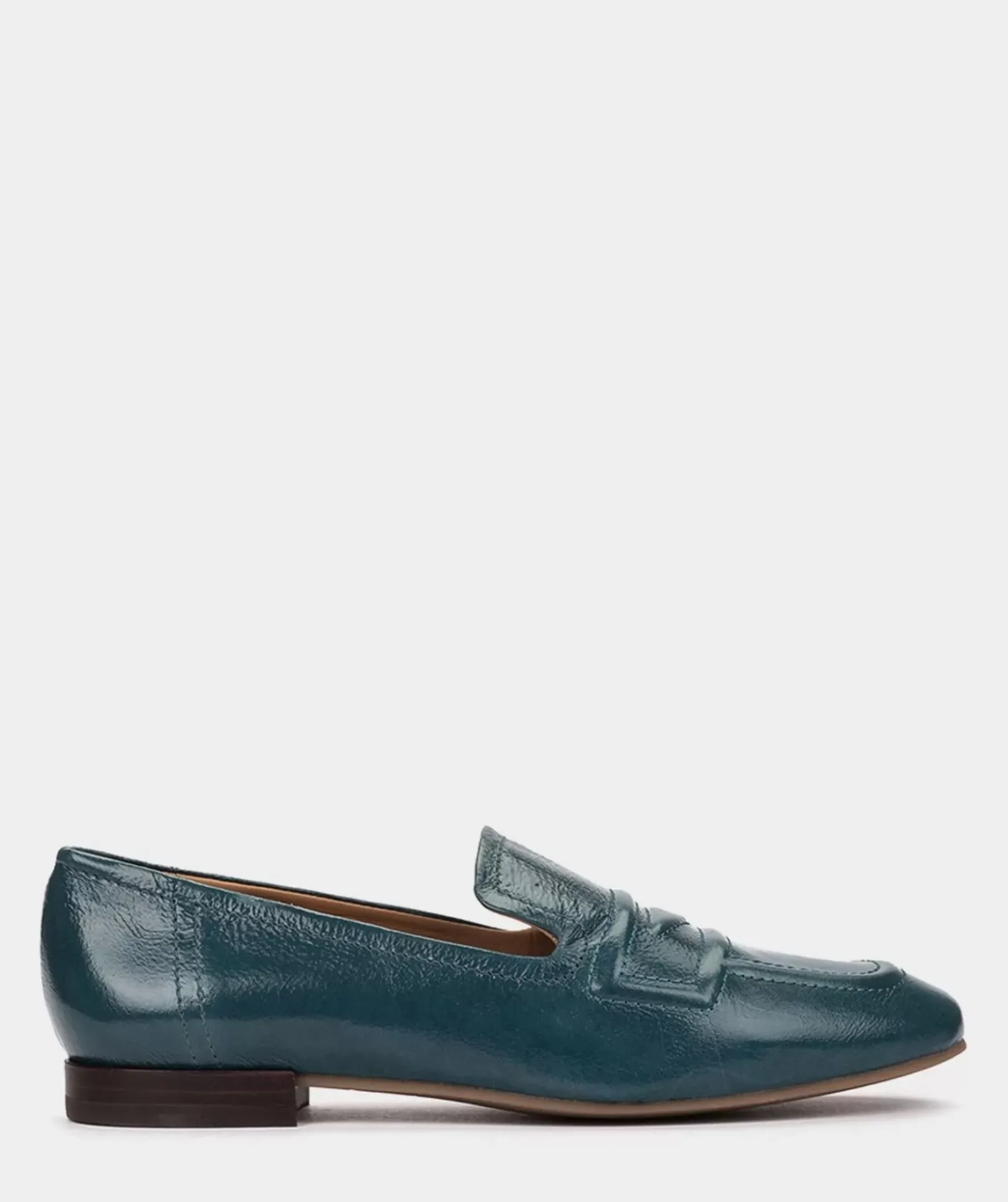 Chaussure Pedro Miralles Mocassins En Cuir Verni Bleu Reflex Petroleo