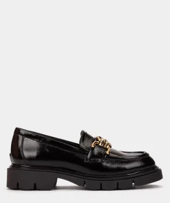 Chaussure Pedro Miralles Mocassins En Cuir Verni Noir Reflex Negro