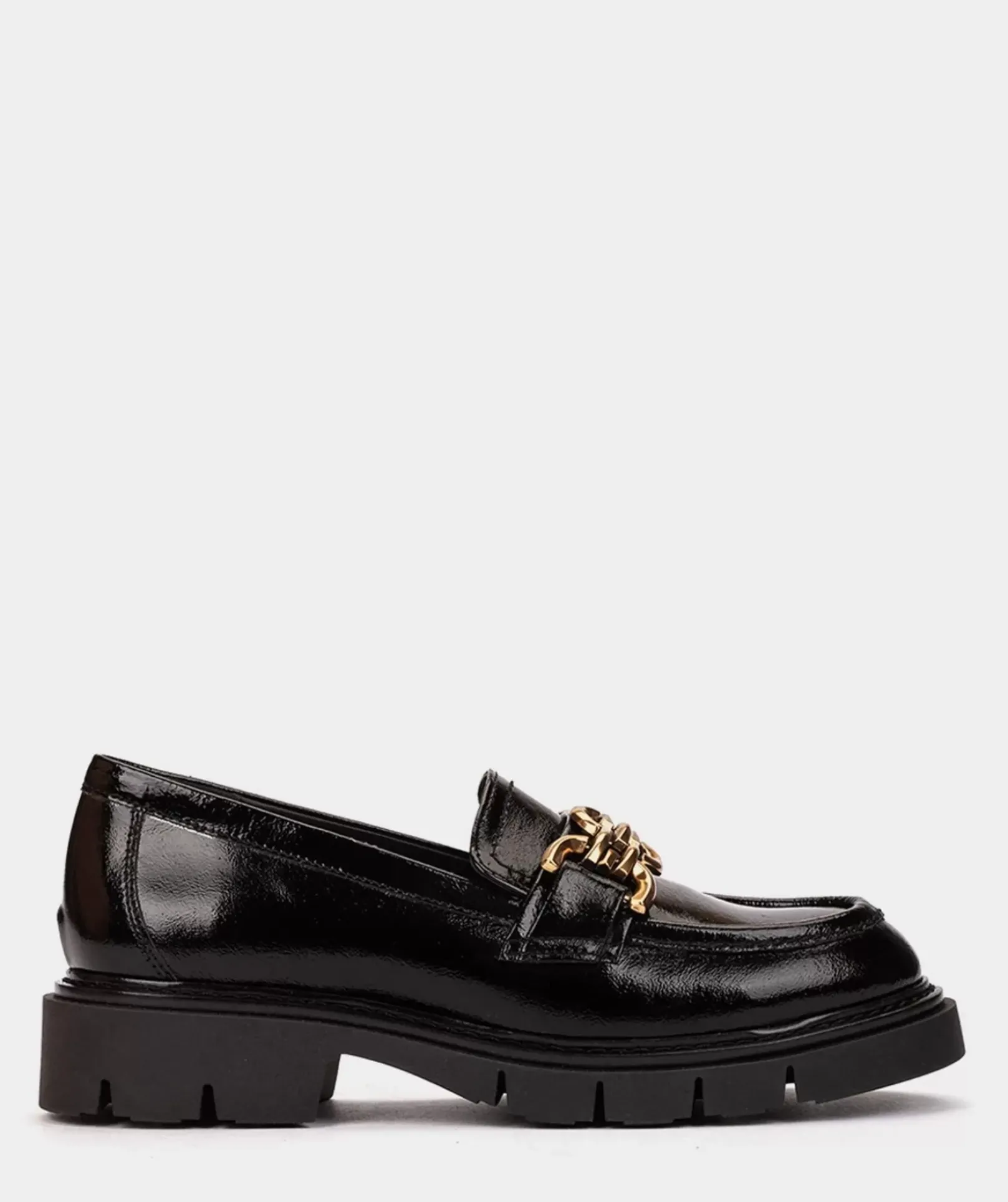 Chaussure Pedro Miralles Mocassins En Cuir Verni Noir Reflex Negro