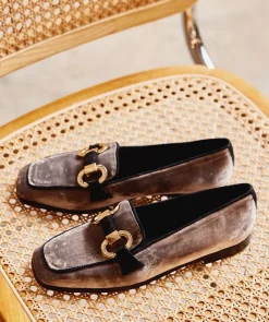 Chaussure Pedro Miralles Mocassins Velours Taupe Velvet Vison