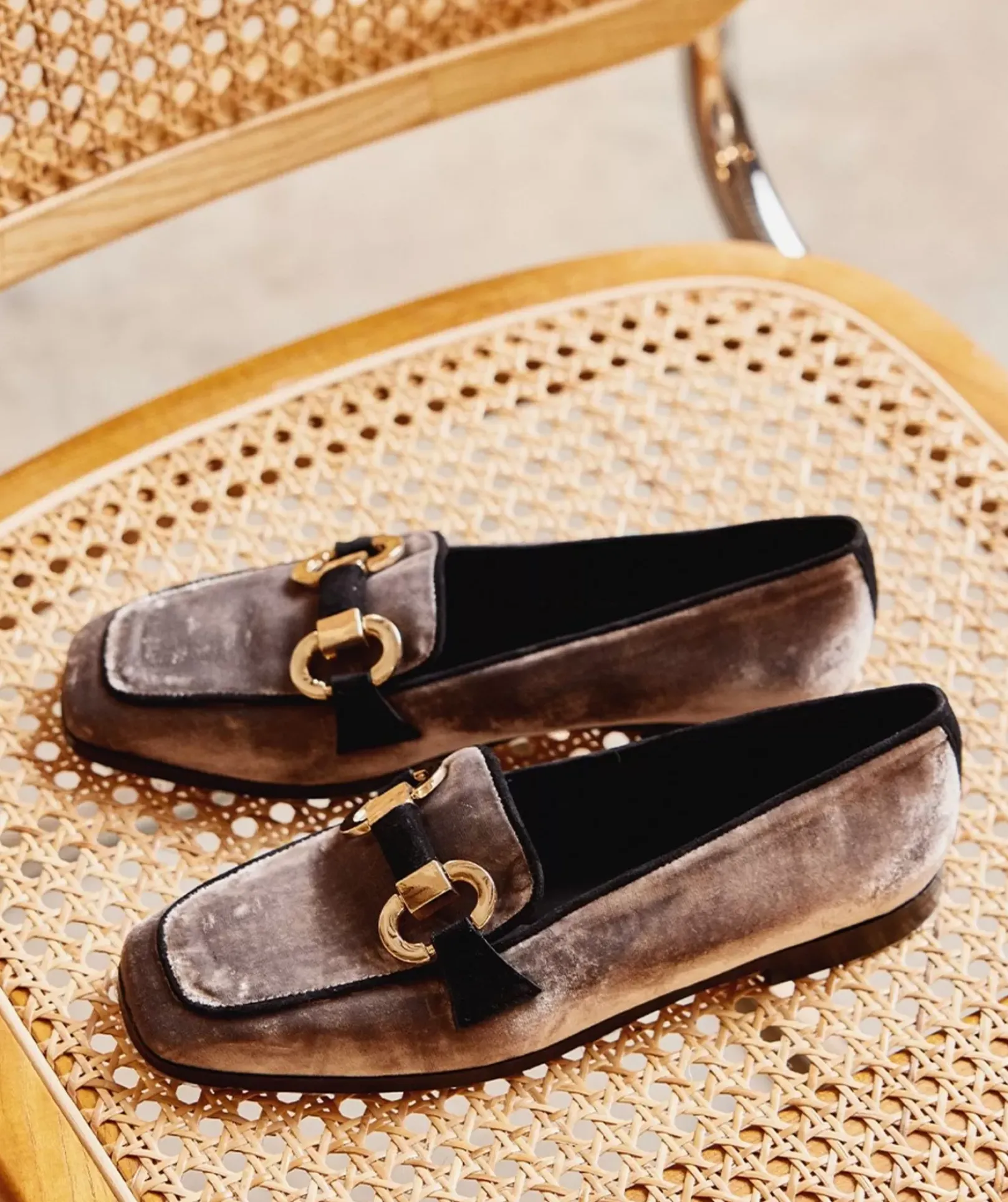 Chaussure Pedro Miralles Mocassins Velours Taupe Velvet Vison