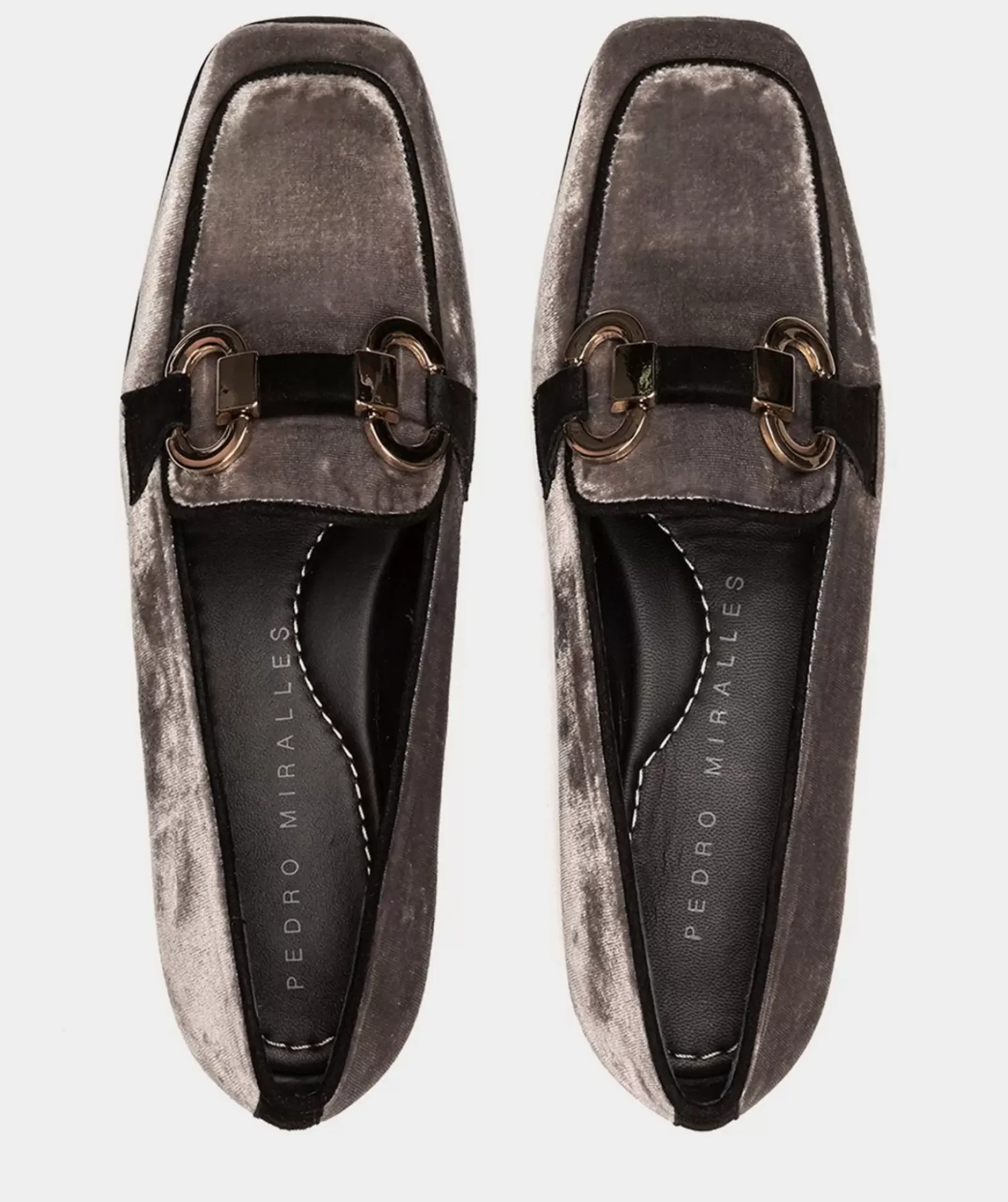 Chaussure Pedro Miralles Mocassins Velours Taupe Velvet Vison