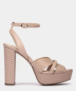 Chaussure Pedro Miralles Sandales A Talon En Cuir Vitello Peonia