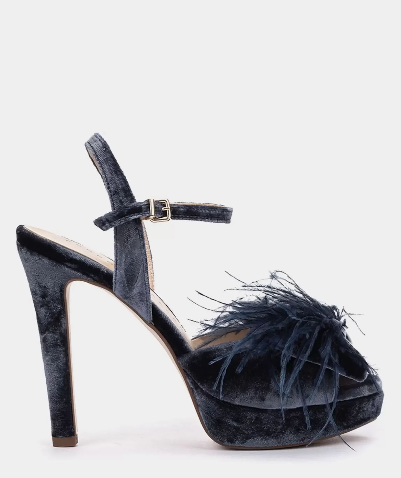 Chaussure Pedro Miralles Sandales A Talon Plateforme En Velours Velvet Botella