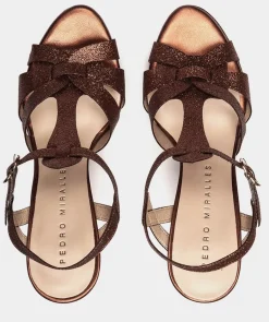 Chaussure Pedro Miralles Sandales A Talons Paillettees. Bright Super Multicolor