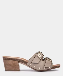 Chaussure Pedro Miralles Sandales En Cuir Tormenta Pebble