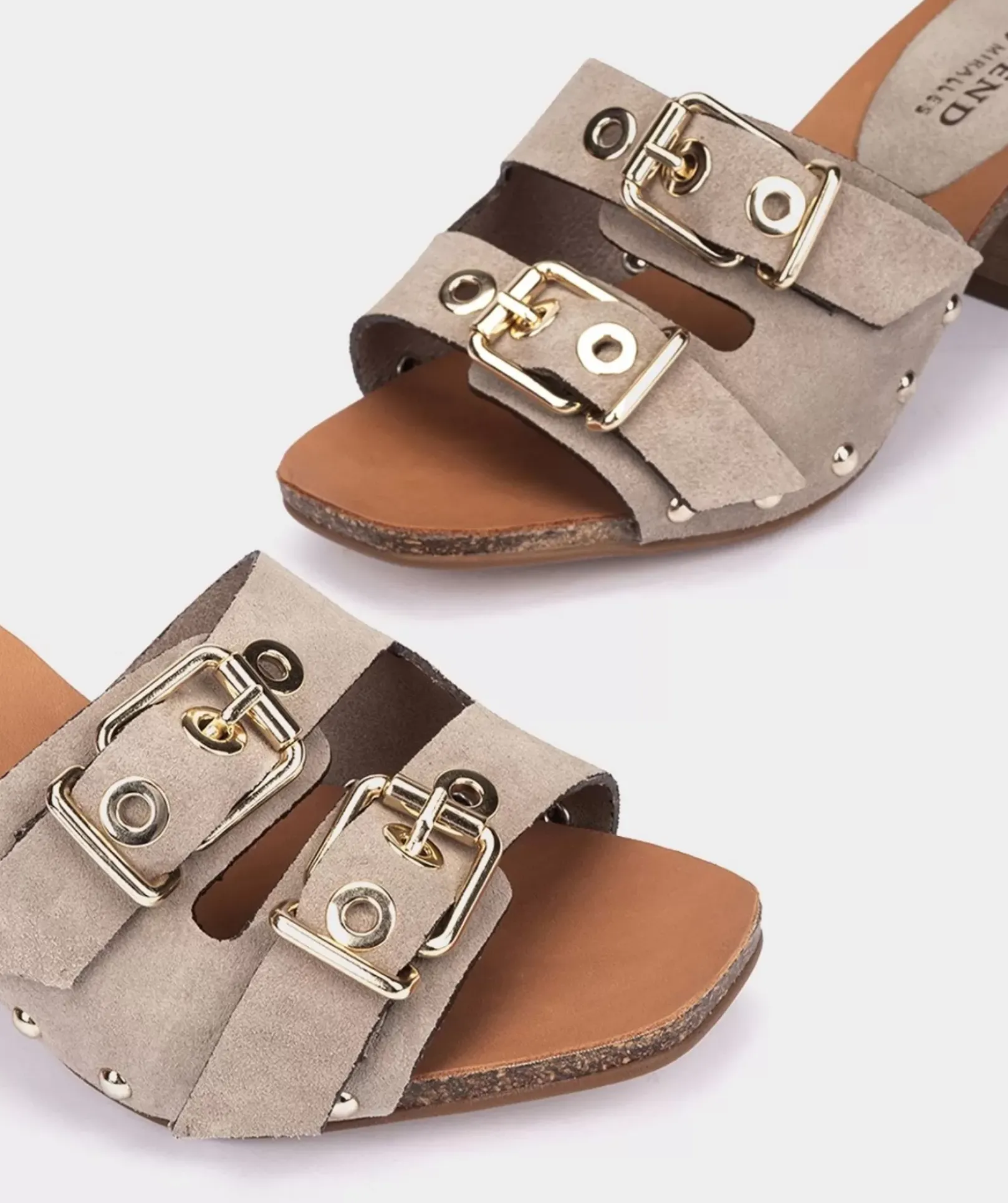 Chaussure Pedro Miralles Sandales En Cuir Tormenta Pebble
