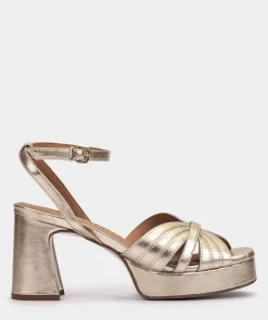 Chaussure Pedro Miralles Sandales En Cuir A Talon Large Ante Flux