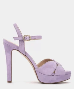 Chaussure Pedro Miralles Sandales En Daim A Talon Compense Ante Viola