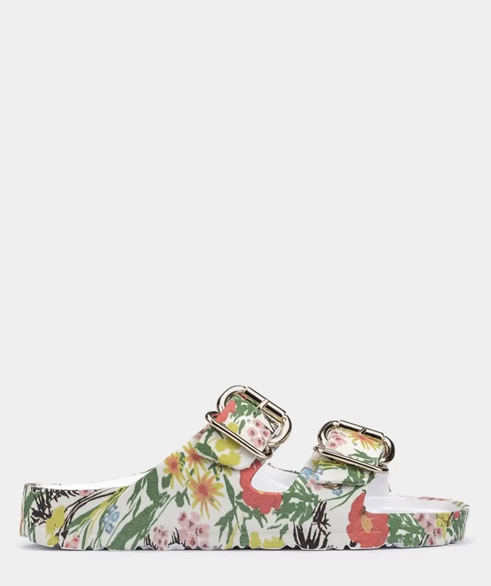Chaussure Pedro Miralles Sandales Plates Avec Motif Floral, Ornee De Boucles Bio Flores