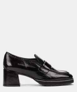Chaussure Pedro Miralles Talons En Cuir Verni De Couleur Noire Venice Negro