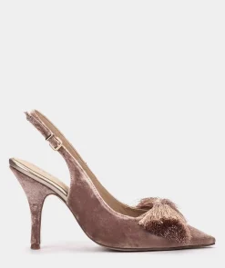 Chaussure Pedro Miralles Talons En Velours Dans La Couleur Des Cheveux. Velvet Nude