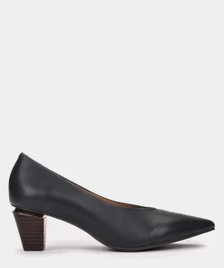 Chaussure Pedro Miralles Talons Hauts En Cuir De Couleur Bleu Marine Seta Navy