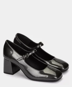 Chaussure Pedro Miralles Talons Hauts En Cuir Verni Metallise De Couleur Argentee Reflex Metal Silver